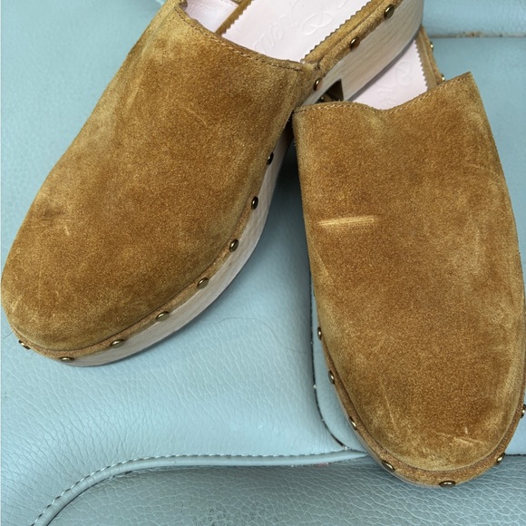 J Crew 8.5 wooden clogs - Picture 3 of 4